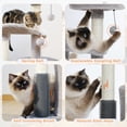 thumbnail image 5 of PAWZ Road 32.7" Cat Tree Small Cat Tower Kitten Scratching Posts Condo with Sefl-Grooming Toy, Gray, 5 of 12