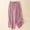 Red, variant on DuoJiaJ Women's Spring/Summer Solid Color Literary Lace Up Elasticated Waist Wide Leg Plus Size Loose Cropped Casual Pants Women's Wide Leg Pants Beige L