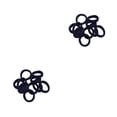 thumbnail image 4 of Minnieouse 20 piezas de anillos para el cabello, sin costuras, de alta elasticidad, decorativos, sin enganches, para coletas, para mujeres y Type5 NO5, 4 of 6