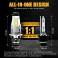 thumbnail image 6 of D2S D4S LED Headlight bulb HID D2R D2C D4R D4C 300W 50000LM Canbus Xenon Bulb Turbo Car Lamp Motorcycle Light Plug&Play Headlamp, 6 of 8