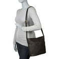 thumbnail image 5 of Le Donne Leather Two Slip Pocket Shoulder Bag LD-9400, 5 of 5