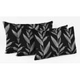 thumbnail image 3 of Vargottam Lumbar Pillow Cover - Decorative Pillow Covers20x12 Inches,PrintedWhite & BlackThemePillowcase, DecorativeLumbarCushionCovers, 3 of 4