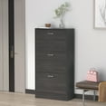 thumbnail image 6 of OXYLIFE Freestanding 3-Drawer Shoe Cabinet with 2 Row, Shoe Rack Organizer for Hallway, Black, 6 of 9