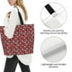 thumbnail image 3 of Disketp Red Floral Bolsa Tote Estampada para Mujer, Bolso de Hombro y de Mano para Compras y Viajes, 3 of 8