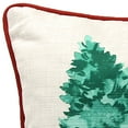 thumbnail image 2 of Jordan Manufacturing 18" x 18" Green, Red and Cream Merry Christmas Truck Square Reversible Decorative Throw Pillow with Welt, 2 of 6