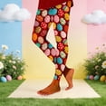 thumbnail image 3 of Shadoumai Womens Easter Day Egg Leggings High Waist Tummy Control 2026 Festival Stretchy Tights Yoga Pants for Women, 3 of 4