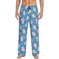 thumbnail image 1 of Balery happy baby axolotls Pantalones de pijama para hombre, pijama ultraligero, pantalón de descanso-3X-Large, 1 of 6