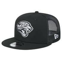 Men's New Era Black Jacksonville Jaguars Main Trucker 9FIFTY Snapback Hat