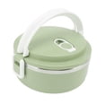 thumbnail image 1 of Destinatero para comida caliente, lonchera con aislamiento redondo de acero inoxidable, caja plano para comida caliente con orificios transportables y ergonómico para picnic, 1 of 7