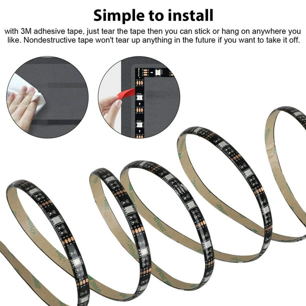 5M/4M/3M/2M/1M LED Strip Lights, Bluetooth LED Light Strips Wireless Music RGB Tape Lights with Remote Color Changing Rope Lights Smart Phone App Control for Home Parties Birthday Bar Club Decoration 5M/4M/3M/2M/1M LED Strip Lights, Bluetooth LED Light Strips Wireless Music RGB Tape Lights with Remote Color Changing Rope Lights Smart Phone App Control for Home Parties Birthday Bar Club Decoration