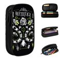 thumbnail image 2 of Estuches para lápices yangshaomei símbolos de B-Beetlejuice terror Halloween, 2 of 5