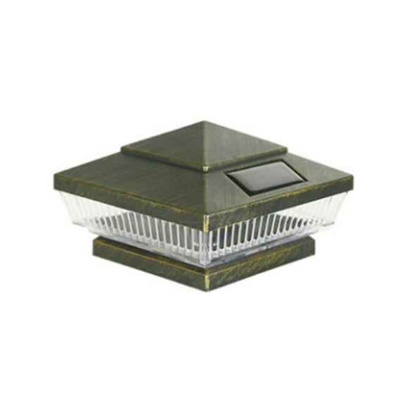 Solar Post Lights Outdoor Fence Cap Light for Posts Patio Garden Decoration White Lighting Black，Lighting Solar Outdoor Post Cap Lights Light for Fence