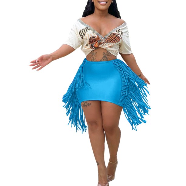 VISgogo Falda corta hueca lateral para mujer, falda de media cadera de cintura alta de Color sólido de estilo informal de verano para mujer VISgogo moda