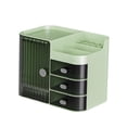 thumbnail image 3 of Tocador con cajón para cosméticos, organizador de maquillaje, lápiz labial y productos faciales. gris verde, 3 of 9