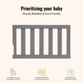 thumbnail image 2 of Dream On Me Universal Convertible Crib Toddler Guard Rail, Silver Grey Pearl, 2 of 6