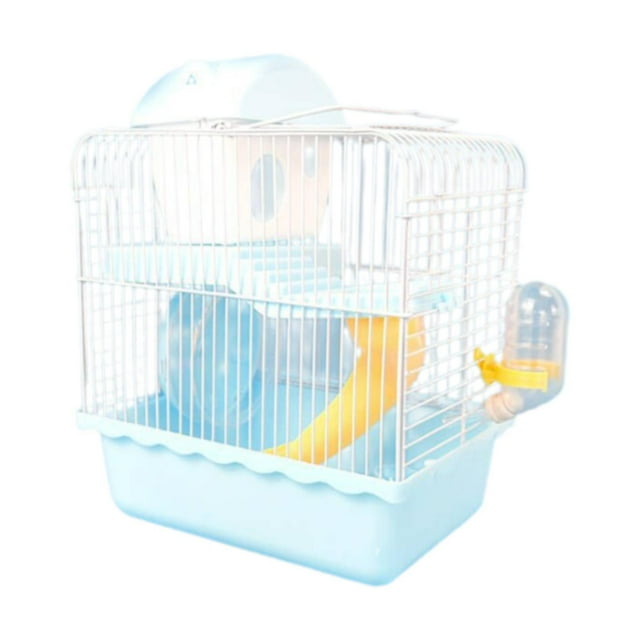 koolsoo Small Animal Carrier Cage Hamster Cage for Dwarf Hamster Guinea Pig Hedgehog blue