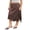 Khaki, variant on LMLYSoH Women Skirt Elastic Waist Lace Patchwork Irregular Hem Side Slit Casual Going Out Skirts