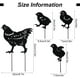 thumbnail image 2 of estacas de metal para gallinero, escultura de gallina para jardín, estatua de metal con forma de pollo, familia de pollos, 2 of 5