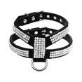 thumbnail image 2 of Becaristey Pet Harness Portable Adjustable Folding Colorful Flexibe Safe Detachable Collar Chest Strap Accessories with Tow Rope Black S 1Set, 2 of 6