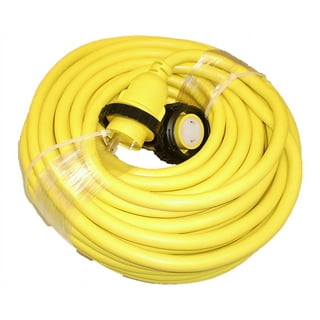 ReelWorks Retractable Extension Cord Reel - 12AWG x 50' Ft, 3 Grounded  Outlets, Max 15A