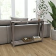 thumbnail image 3 of Merrick Lane Modern Farmhouse Engineered Wood Entryway Table and Powder Coated Steel Accents in Gray Wash, 3 of 12