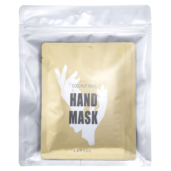 Set de 5 Pares de Mascarilla para Manos Lapcos, Guantes que Relajan e Hidratan con Leche de Coco