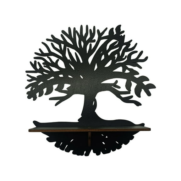 Nmdmisc Wooden Wall Shelf Rustic Retro Bohemian Wall Decorations Halloween Storage Shelf