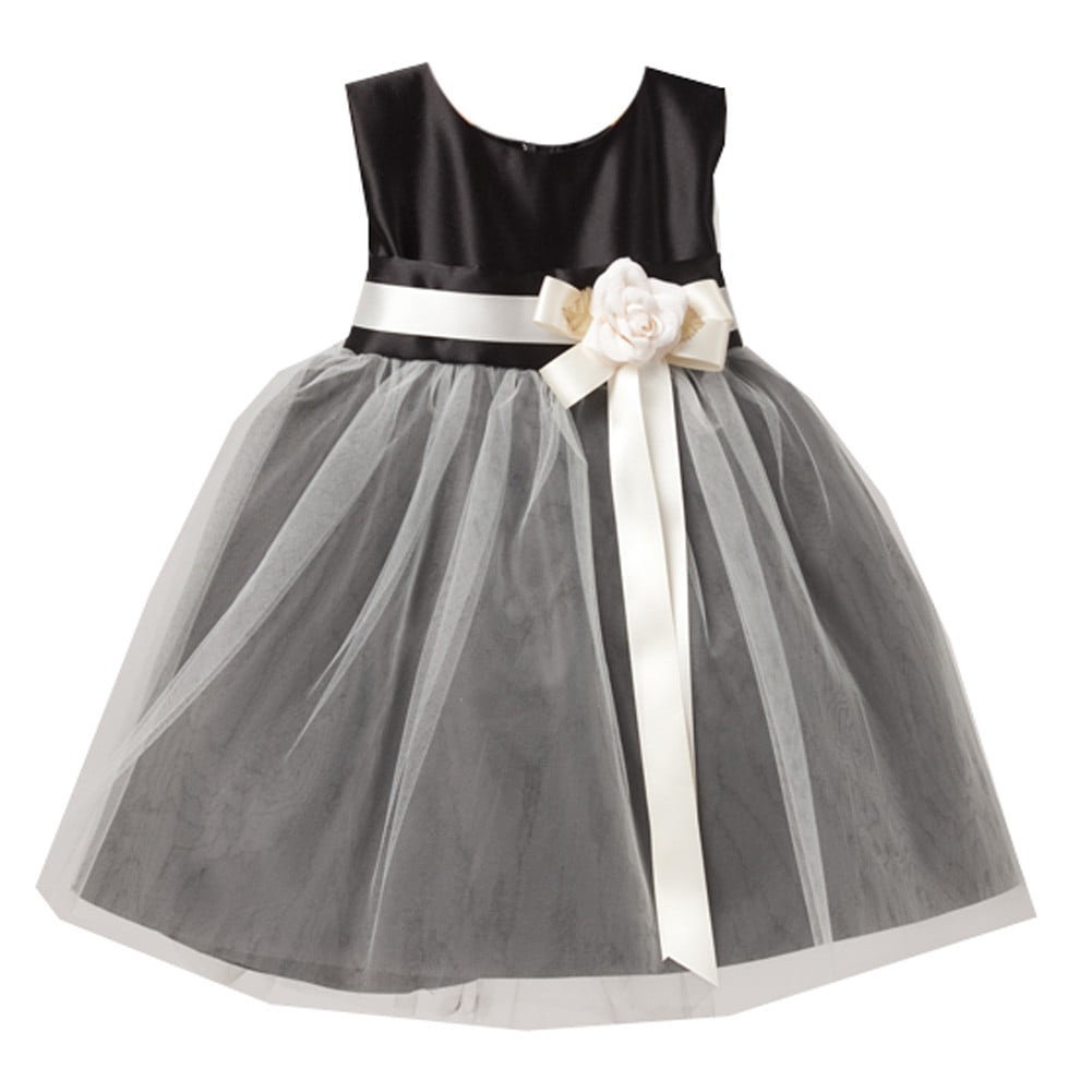 black and white dress for baby girl