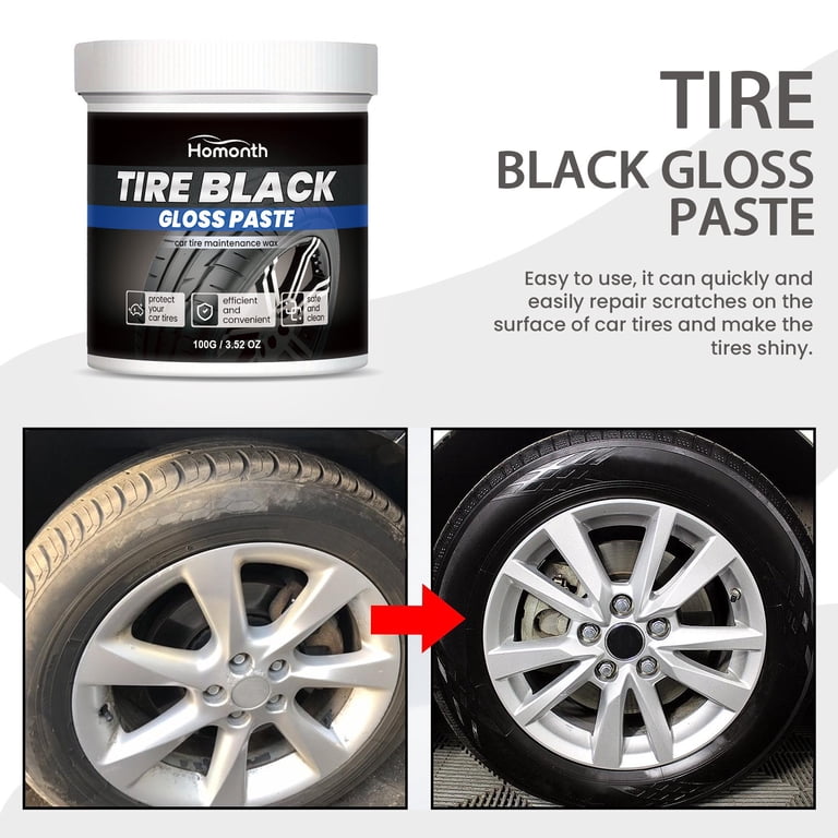 Blasgw Tire Shine Gel - Ultimate Tire Black Gloss Paste for Cars  Motorcycles - Long-Lasting Tire Dressing Enhances Shine,Protects Restores  Rubber ...