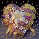 thumbnail image 1 of (K148) Serie Abstracta Flores Y Diamantes Parciales Pintura Resina Diamante Con Forma Especial 30*30cm, 1 of 9