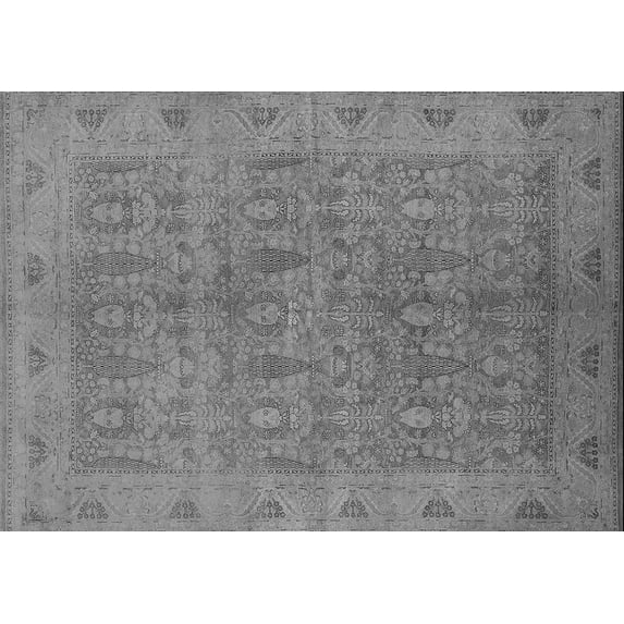 Ahgly Company Indoor Rectangle Oriental Gray Traditional Area Rugs, 2' x 5'