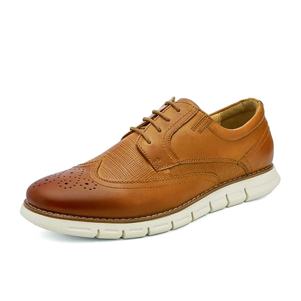 Bruno Marc Bruno Marc Men's Brown Oxford Dress Sneakers Business