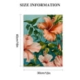 thumbnail image 2 of Creowell  Orange and Teal Wall Decor Hawaiian Hibiscus Flower Paintings Picture Tropical Floral Canvas Art for Living Room Kitchen Decoration 12x16 in, 2 of 5