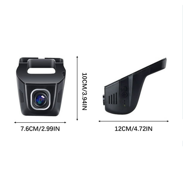 Herunwer Hidden 1080P WiFi Dash Cam with Parking Monitor, Night Vision, and Mobile App