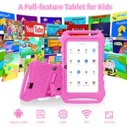 Kids Tablet, 7 inch Android 15 Tablet for Kids, 8GB+32GB 1TB Expand, Quad-Core Toddler Tablets with Shockproof Case, BT5.0, Wifi5, Parental Control, Games, Dual Camera