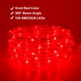 thumbnail image 2 of Luces LED Areful, rojas, tipo cuerda de 16 pies, impermeables para interiores y exteriores, 2 of 7