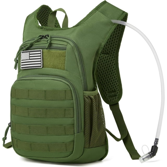 Hydration Backpack with Water Bladder for Hiking Tactical Hydration Pack for Men Women Molle Water Backpack for Hiking