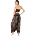 thumbnail image 4 of Combinaison Harem Boho Taille Smockée en Rayonne 2 en 1 pour Femmes, 4 of 7