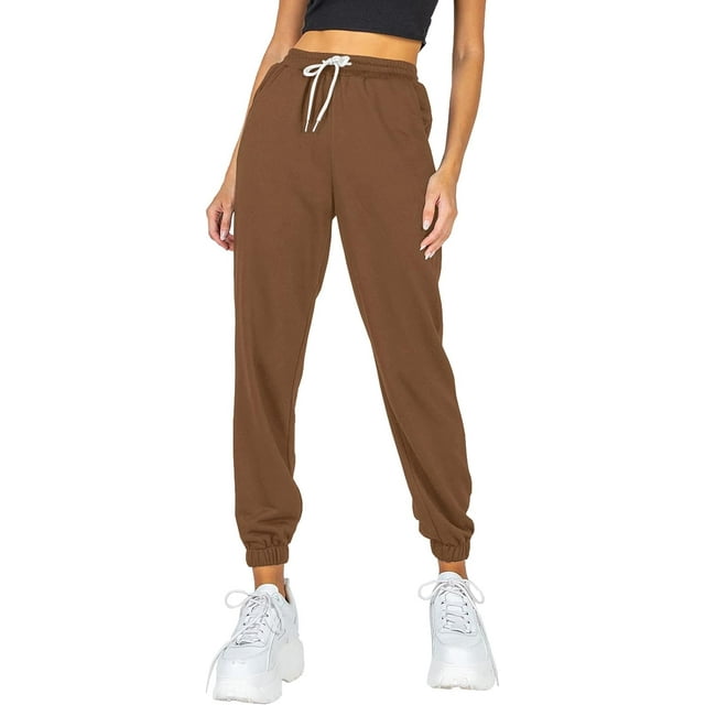 GHSDFBB Pantalon de Jogging Athlétique Taille Haute pour Femmes