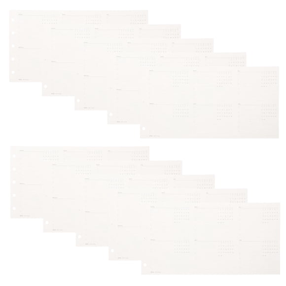 FELTECHELECTR De Recambios De Papel Para Planificador Doméstico Con Hojas Mensuales Y Semanales Sin Fecha