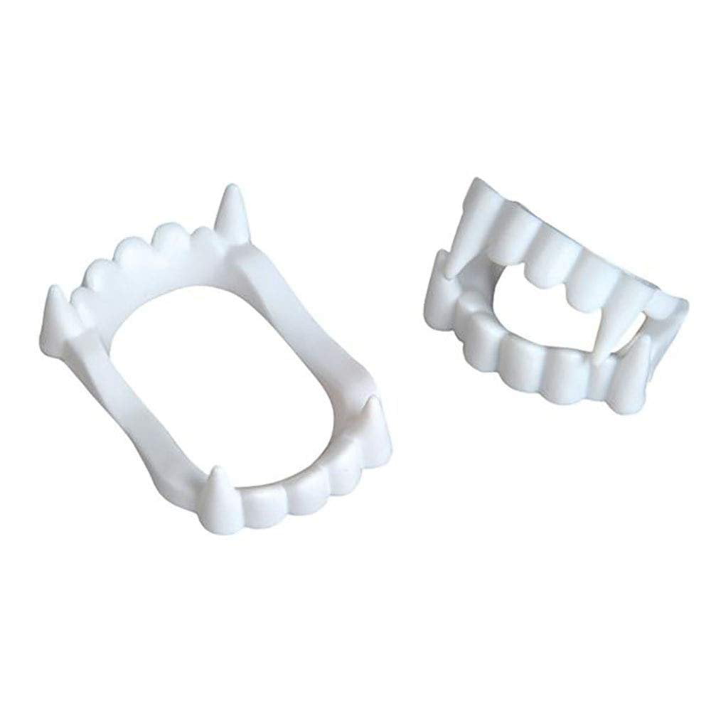 Kicko Vampire Fangs - 144 Pieces of White Plastic Teeth - Perfect for ...
