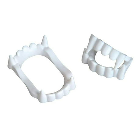 Kicko Vampire Fangs - 144 Pieces of White Plastic Teeth - Perfect for Halloween, Costume Accessories, Novelties, Pretend Play, Party Favor, and Supplies