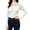White, variant on Breezora Womens Long Sleeve Thermal Tops Stand Neck Warm Fleece Turtleneck Undershirt For Autumn Winter Elegant