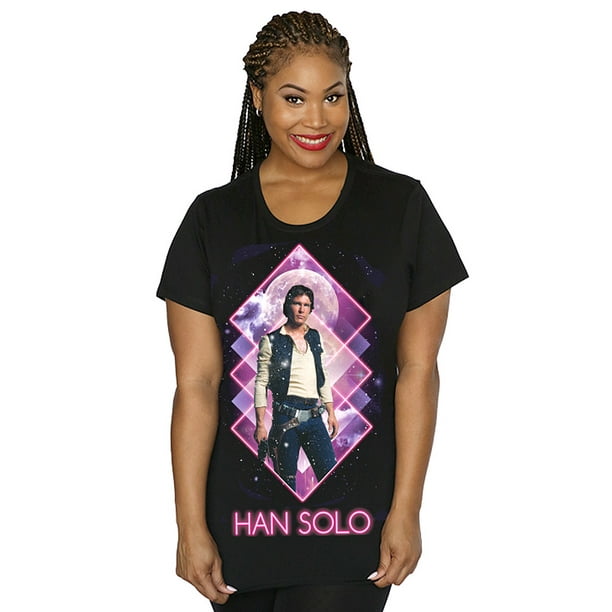 Her Universe Star Wars Neon Solo Womens Plus Size T-shirt Walmart.com