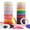 Candy Colors, variant on DED Spiral Hair Ties, 32 count Coil Bracelets for Women, Girls - No Crease Elastic Coils for Curly, Straight, Thick, Thin, Short, Long Hair