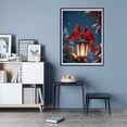 thumbnail image 7 of Diamond Art Kit for Adults, Snowy Lantern Red Birds Winter Scene Diamond Painting for Adults Beginners, 5D DIY Diamond Art Painting Kits, Colorful Diamond Painting Craft for Home Decor 12x16, 7 of 7