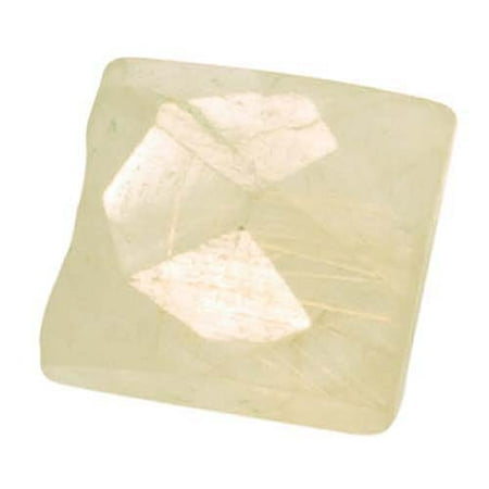 Faceted Rectangle Shape - Golden Rutilated Quartz Faceted Rectangle Gemstone Beads 9-16mm (10)