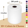 thumbnail image 2 of Tela de tul Luceinvita, rollo de poliéster de 15 cm x 183 m, color blanco, 2 of 6