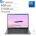 thumbnail image 2 of Acer Chromebook Plus 514 14” WUXGA Portable à Écran Tactile avec Google AI Intel Core 3 N355 8 Go 512 Go Chrome OS Gris, 2 of 6