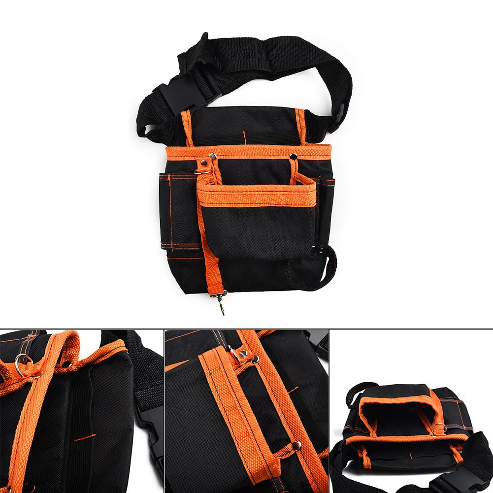1xMulti-Pockets Waist Tool Bag Utility Pouch Electricians Belt Bags Organizer 
